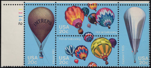 # 2032-35 (1983) Balloons - PB, UL #11142, MNH