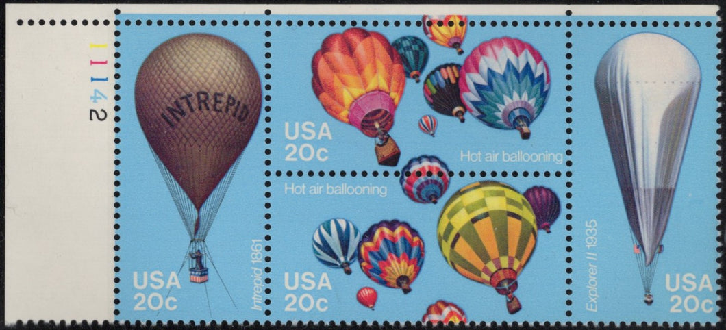 # 2032-35 (1983) Balloons - PB, UL #11142, MNH