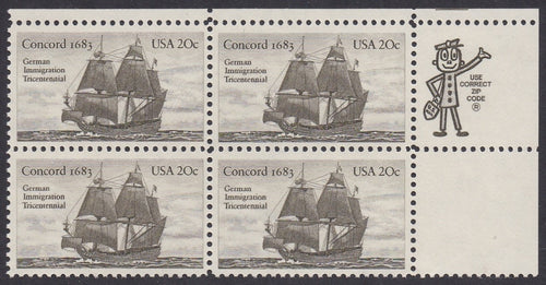 # 2040 (1983) German Immigration - Mr. Zip, BK/4, UR, MNH