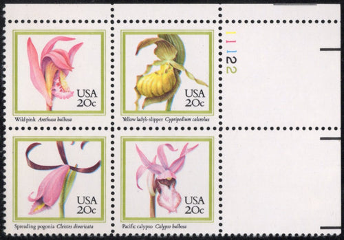# 2076-79 (1984) Orchids - PB, UR #11122, MNH