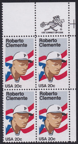 # 2097 (1984) Clemente - Mr. Zip, BK/4, UR, MNH