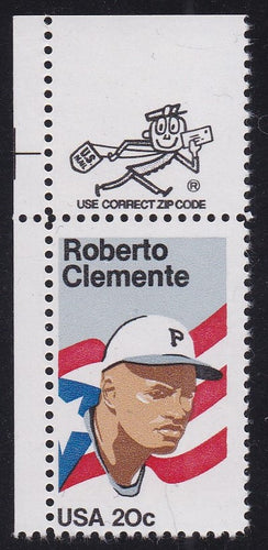 # 2097 (1984) Clemente - Mr. Zip, Sgl, UL, MNH