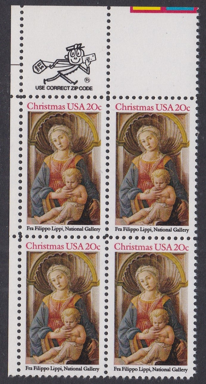 # 2107 (1984) Madonna - Mr. Zip, Bk/4, UL, MNH