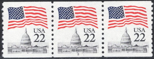 # 2115 (1985) Flag over Capitol Dome, WB Tag - PS/3, #2, XF MNH