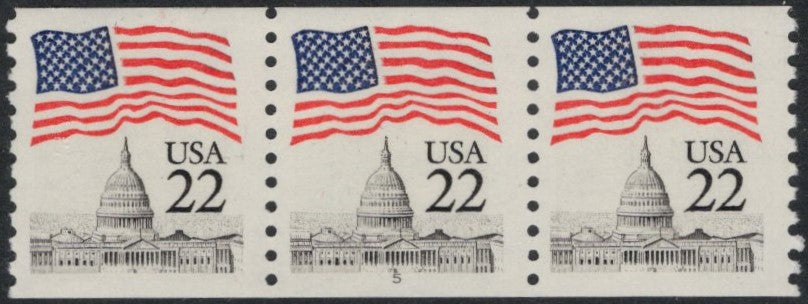 # 2115a (1985) Flag over Capitol Dome, NB Tag - PS/3, #5, MNH