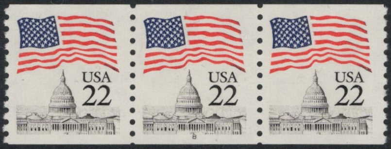# 2115a (1985) Flag over Capitol Dome, NB Tag - PS/3, #8, VF MNH