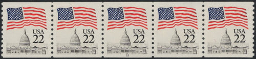 # 2115a (1985) Flag over Capitol Dome, NB Tag - PS/5, #12, XF MNH