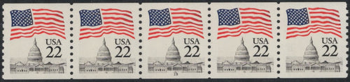 # 2115a (1985) Flag over Capitol Dome, NB Tag - PS/5, #19, MNH
