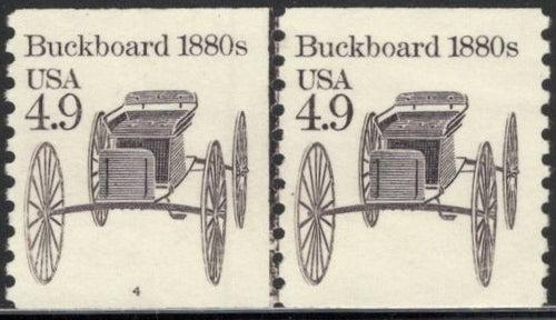 # 2124 (1985) 1880's Buckboard - PS/2, #4, VF MNH