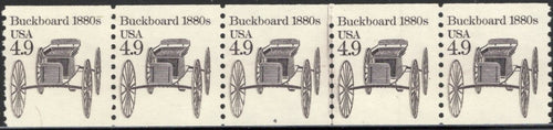 # 2124 (1985) 1880's Buckboard - PS/5, #4, VF/XF MNH