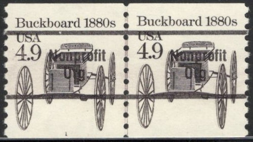 # 2124a (1985) 1880's Buckboard, Precancel - PS/2, #1, XF MNH
