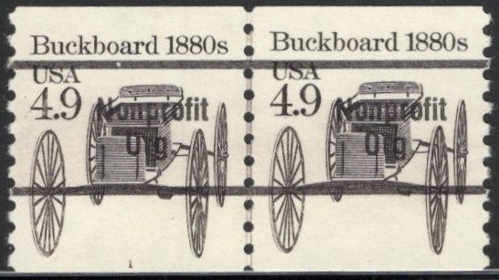 # 2124a (1985) 1880's Buckboard, Precancel - PS/2, #1, XF MNH