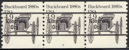# 2124a (1985) 1880's Buckboard, Precancel - PS/3, #2, VF MNH