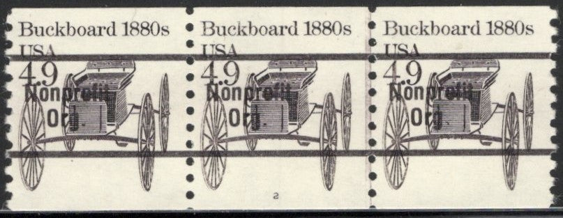 # 2124a (1985) 1880's Buckboard, Precancel - PS/3, #2, VF MNH