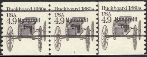 # 2124a (1985) 1880's Buckboard, Precancel - PS/3, #3, VF MNH