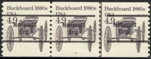 # 2124a (1985) 1880's Buckboard, Precancel - PS/3, #4, VF MNH