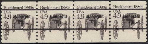 # 2124a (1985) 1880's Buckboard, Precancel, NG - PS/4, #1, XF MNH