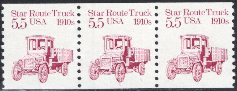 # 2125 (1986) 1910's Star Route Truck - PS/3, #1, VF MNH