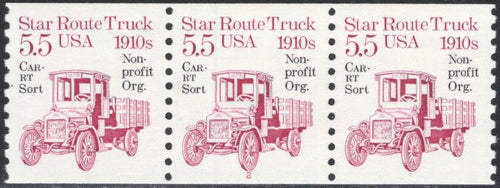 # 2125a (1986) 1910's Star Route Truck, Precancel - PS/3, #2, XF MNH