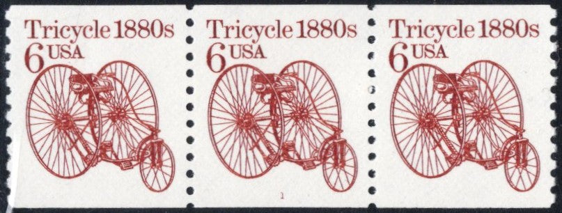 # 2126 (1985) 1880's Tricycle - PS/3, #1, VF MNH