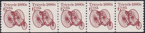 # 2126 (1985) 1880's Tricycle - PS/5, #1, XF MNH