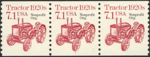# 2127a (1987) 1920's Tractor, Precancel - PS/3, #1, VF MNH