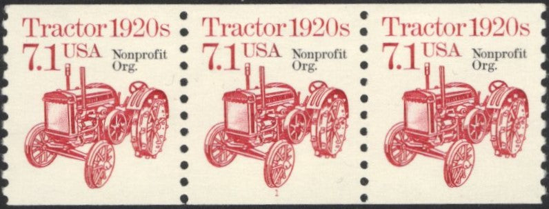 # 2127 (1987) 1920's Tractor - PS/3, #1, XF MNH [1]