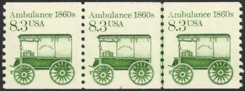 # 2128 (1985) 1860's Ambulance - PS/3, #2, XF MNH