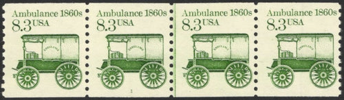 # 2128 (1985) 1860's Ambulance - PS/4, #1, VF MNH