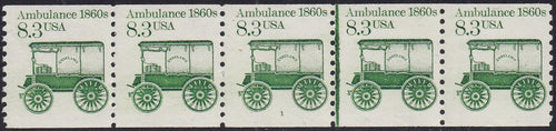 # 2128 (1985) 1860's Ambulance - PS/5, #1, FVF MNH (PNC)