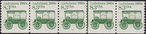 # 2128 (1985) 1860's Ambulance - PS/5, #1, VF MNH (PNC)