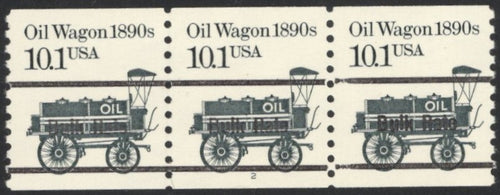 # 2130a (1988) 1890's Oil Wagon, Black Precancel - PS/3, #2, VF MNH