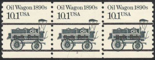 # 2130a (1988) 1890's Oil Wagon, Black Precancel - PS/3, #2, XF MNH
