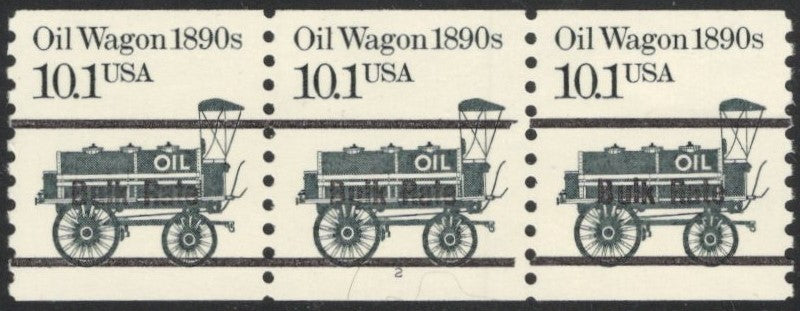 # 2130a (1988) 1890's Oil Wagon, Black Precancel - PS/3, #2, XF MNH
