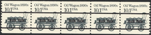 # 2130a (1988) 1890's Oil Wagon, Black Precancel - PS/5, #1, VF MNH
