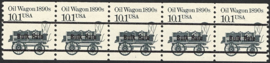 # 2130a (1988) 1890's Oil Wagon, Black Precancel - PS/5, #1, VF MNH