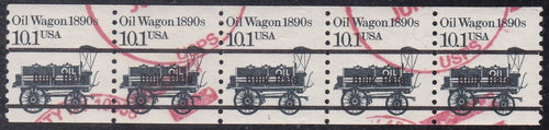 # 2130a (1988) 1890's Oil Wagon, Black Precancel - PS/5, #1, Used [2]