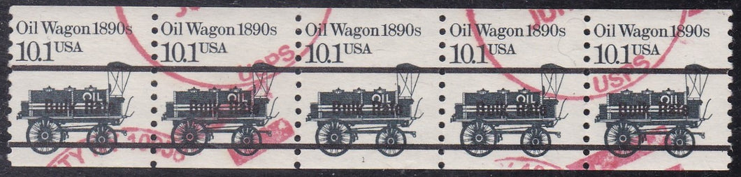 # 2130a (1988) 1890's Oil Wagon, Black Precancel - PS/5, #1, Used [2]