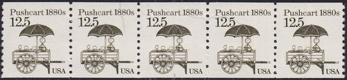 # 2133 (1985) 1880's Pushcart, Lumin - PS/5, #1, VF MNH (PNC)