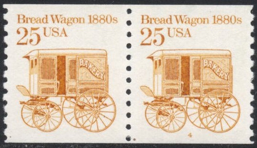 # 2136 (1986) 1880's Breadwagon - PS/2, #4, XF MNH