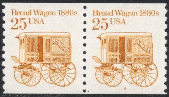 # 2136 (1986) 1880's Breadwagon - PS/2, #4, XF MNH