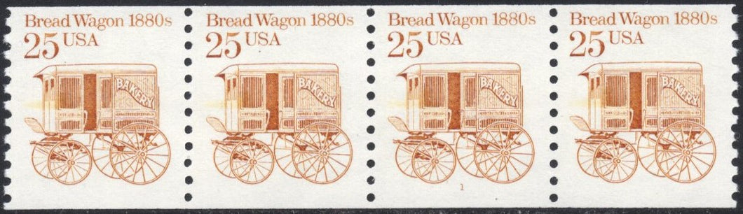# 2136 (1986) 1880's Breadwagon - PS/4, #1, XF MNH
