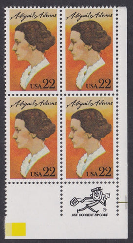 # 2146 (1985) Adams - Mr. Zip, BK/4, LR, MNH