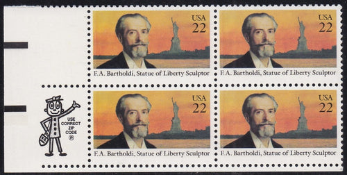 # 2147 (1985) Bartholdi - Mr. Zip, BK/4, LL, MNH