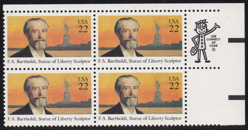 # 2147 (1985) Bartholdi - Mr. Zip, BK/4, UR, MNH