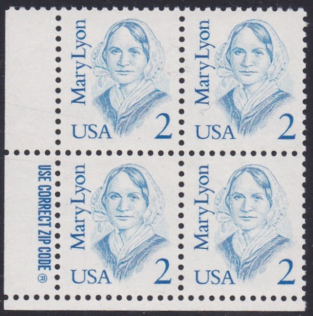 # 2169 (1987) Lyon, bright blue, LB tag, DG, perf 11 - Zip BK/4, LL, MNH