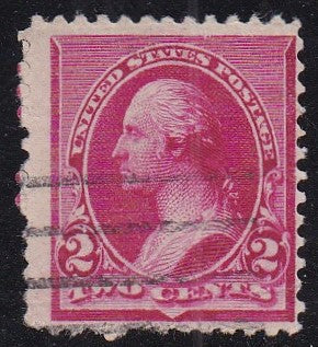 # 220a (1890) Washington - Sgl, Used, Cap on 2 [2b]