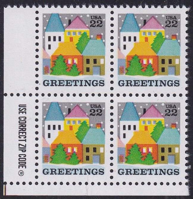 # 2245 (1986) Village - Zip BK/4, LL, MNH