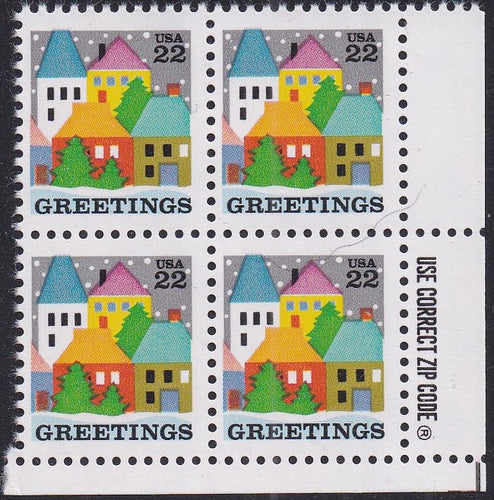 # 2245 (1986) Village - Zip BK/4, LR, MNH