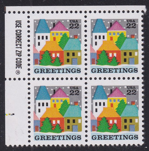 # 2245 (1986) Village - Zip BK/4, UL, MNH